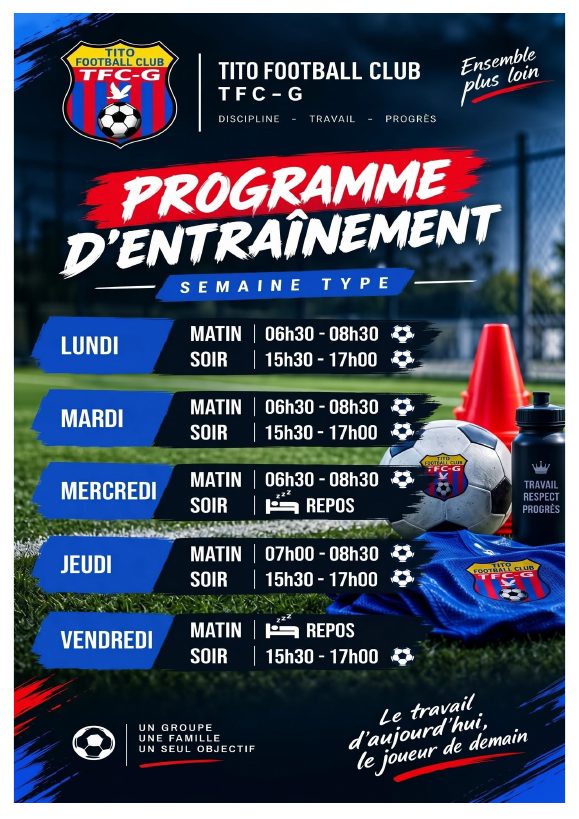 Aperçu de : Programme d'entraînement